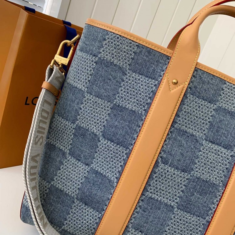 L0*is V*t0n New Weekend TOTE tannin jean bag  N40702  Size：43*34*17.5cm