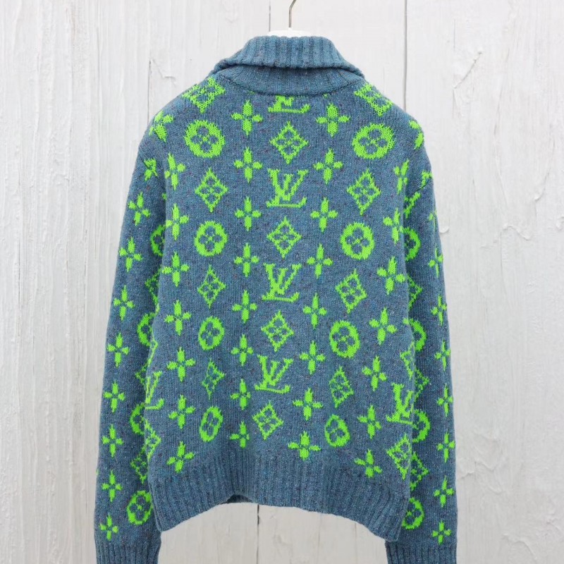 L0*is V*t0n 24 new colorful yarn full print hooded cardigan