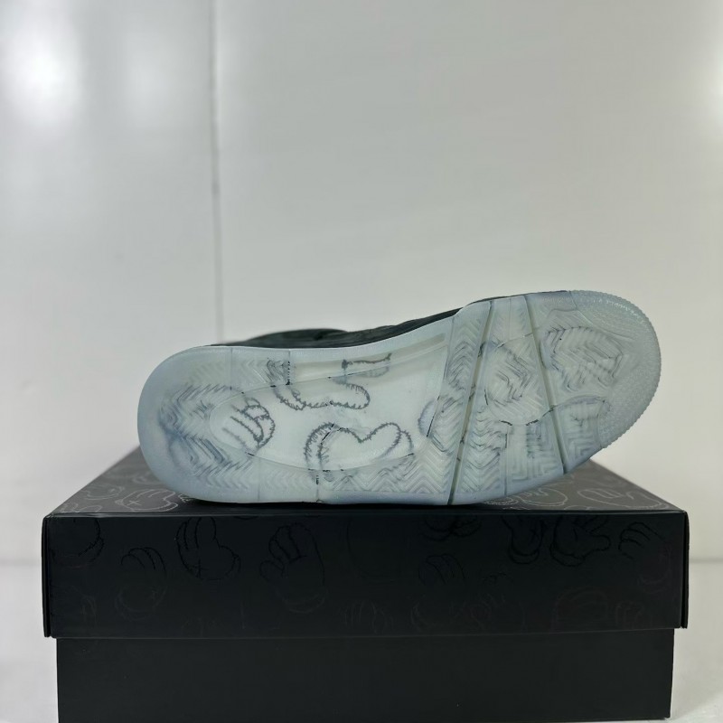 Jordan Air Jordan 4 retro kaws suede lightweight wear-resistant non-slip mid-top