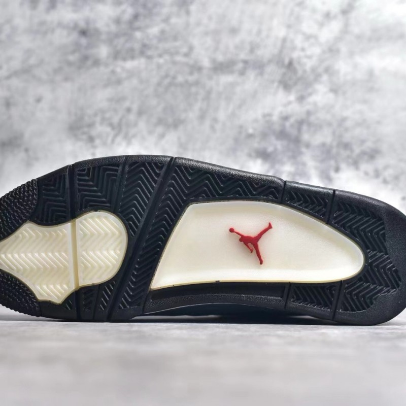 Jordan Air Jordan 4 retro collaboration ice blue wear-resistant non-slip mid-top