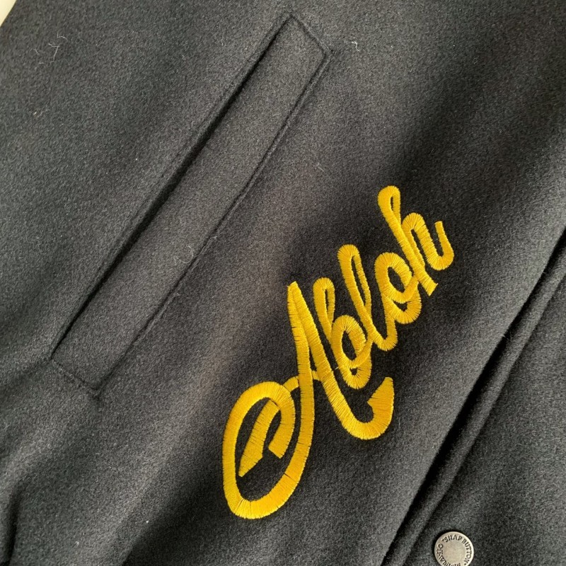 OFF-WHITE FW22 Logo embroidered single-breasted Baseball uniform