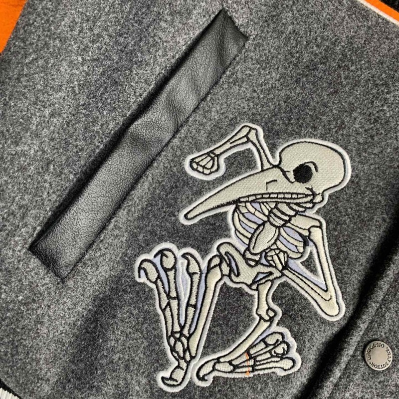 OFF-WHITE FW21 Alphabet pattern Baseball uniform