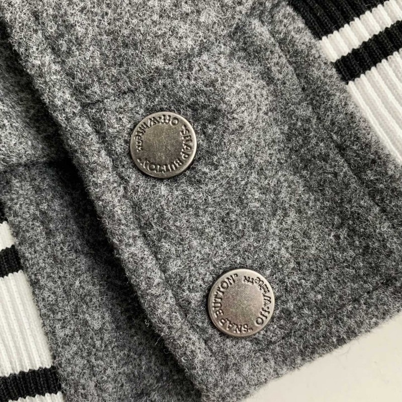 OFF-WHITE FW21 Alphabet pattern Baseball uniform