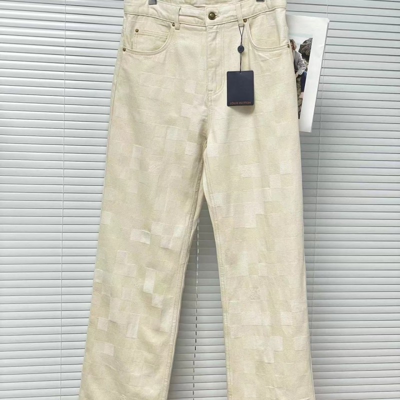 L0*is V*t0n 24fw Checkerboard Mosaic Denim Suit