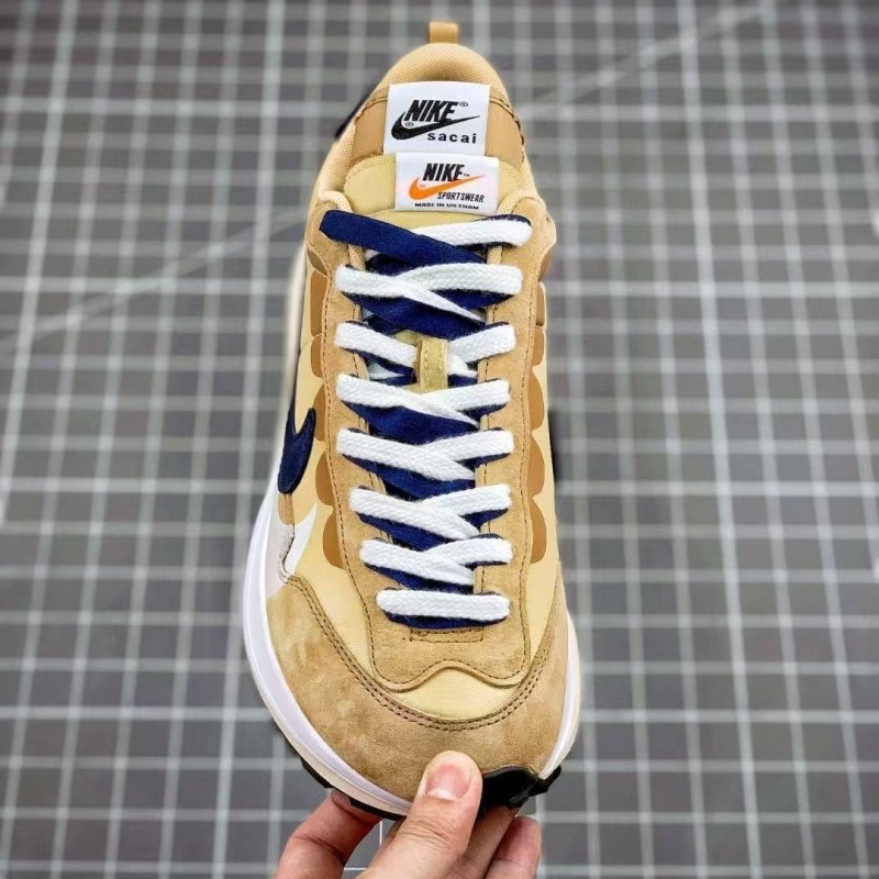 Sacai x Nike VaporWaffle sesame and blue void
