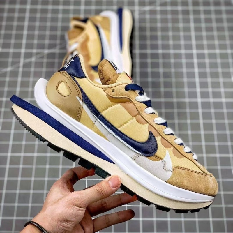 Sacai x Nike VaporWaffle sesame and blue void
