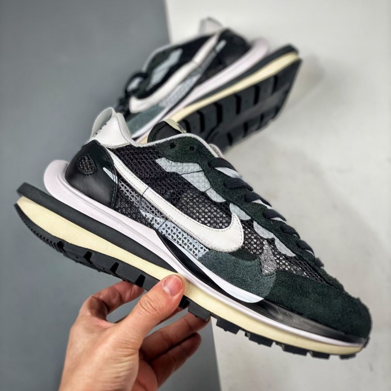Sacai x Nike VaporWaffle black and white