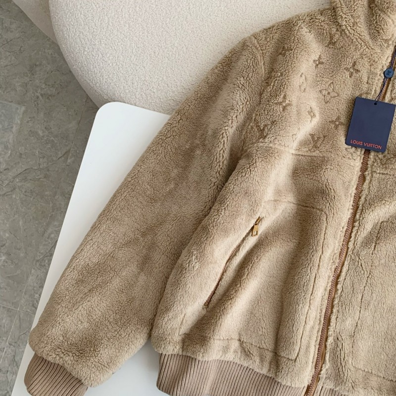 New, LV reversible wool and sheepskin jacket