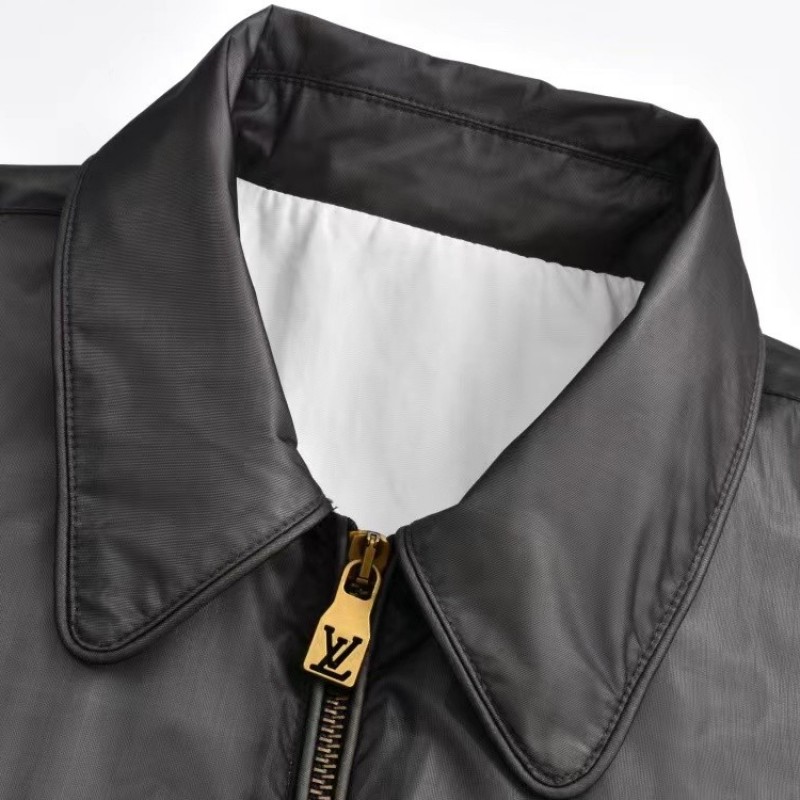 L0*is V*t0n 24ss nautical collection transparent drawstring jacket with embroidered logo