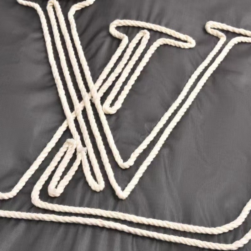 L0*is V*t0n 24ss nautical collection transparent drawstring jacket with embroidered logo