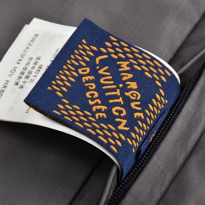 L0*is V*t0n 24ss nautical collection transparent drawstring jacket with embroidered logo