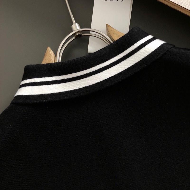 G*u*i 24 fall and winter new black and white stripes t-shirt