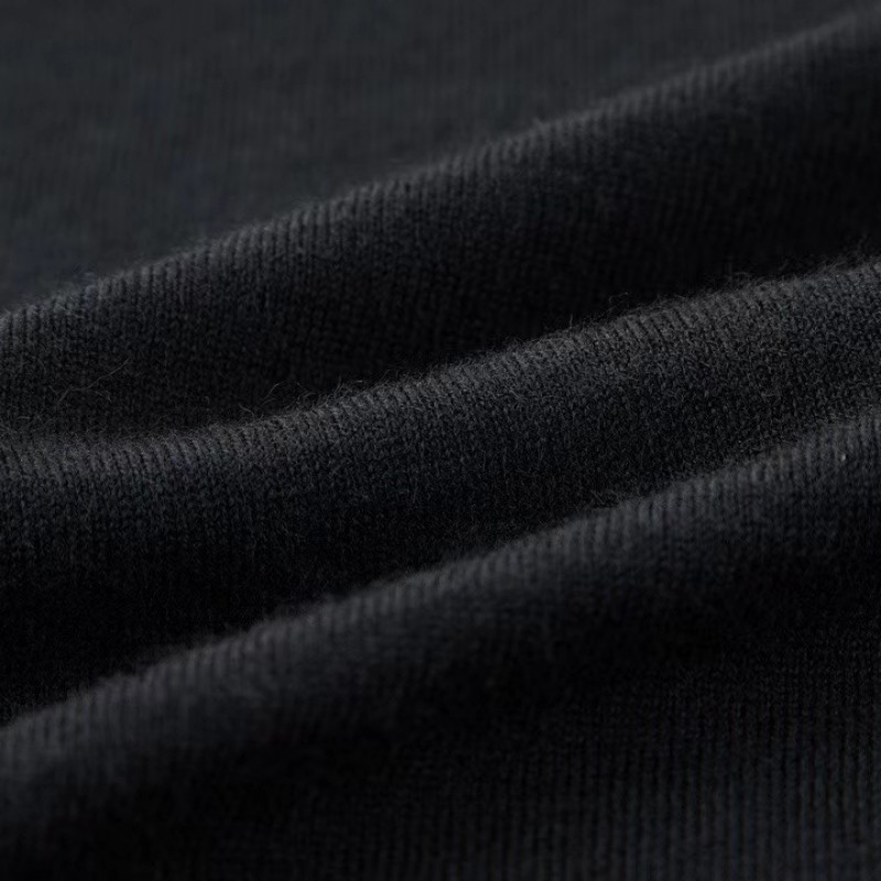 L0*is V*t0n monogrammed wool bottoming sweater