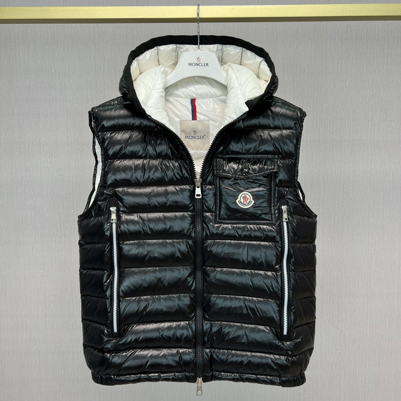 Moncler Early Fall Ragot Series Breathable Hooded Vest Jacket