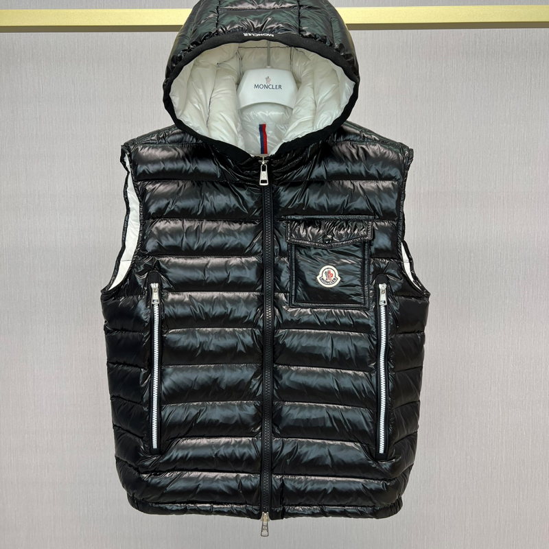 Moncler Early Fall Ragot Series Breathable Hooded Vest Jacket