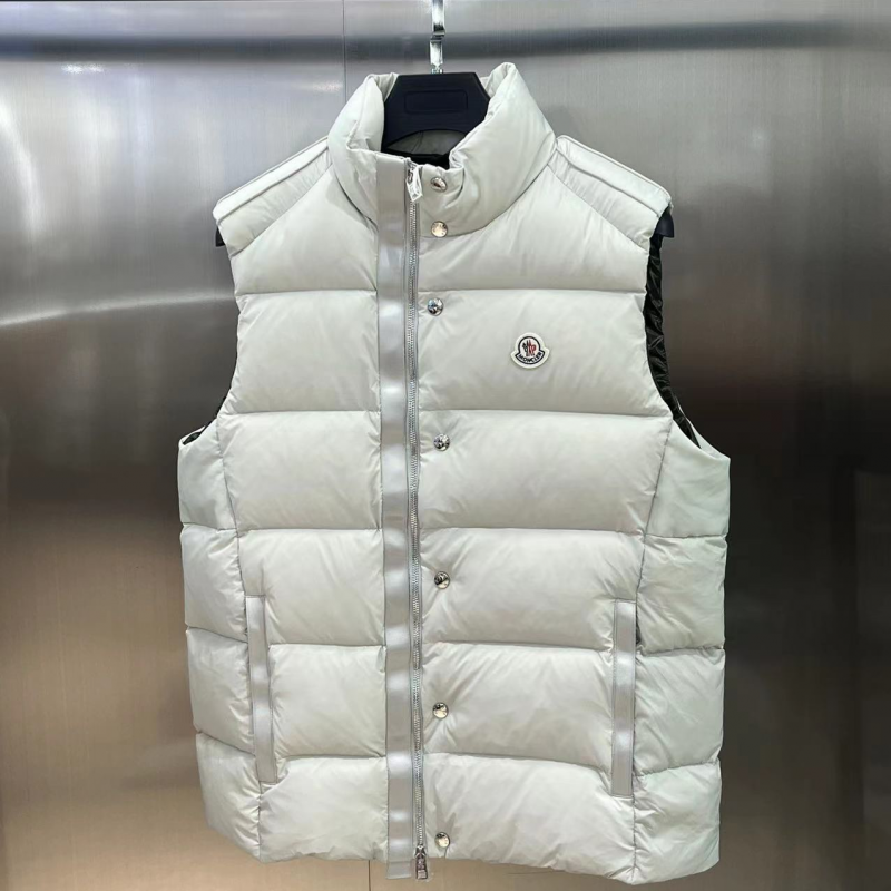 Moncler FW2023 Logo Logo Stand Collar Zipper Sleeveless Vest