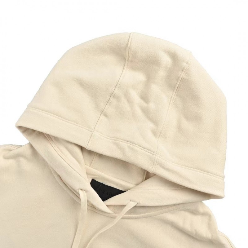 Pra*a Apricot triangle logo hooded sweatshirt