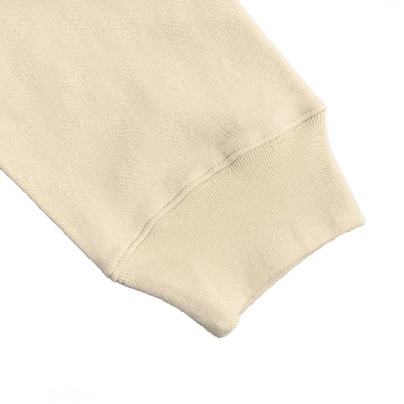 Pra*a Apricot triangle logo hooded sweatshirt