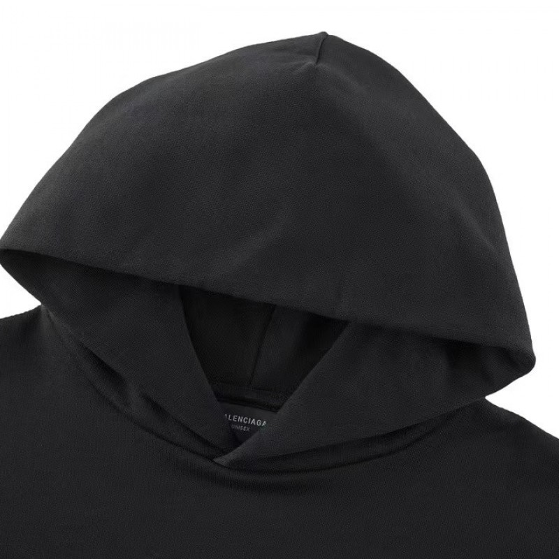 Ba*len*cia*ga heart print hooded sweatshirt