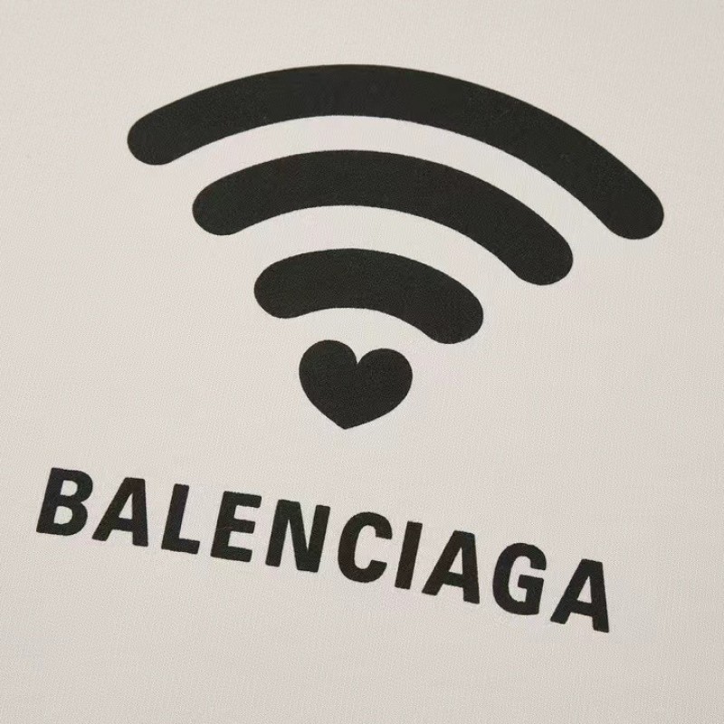 Ba*len*cia*ga heart print hooded sweatshirt
