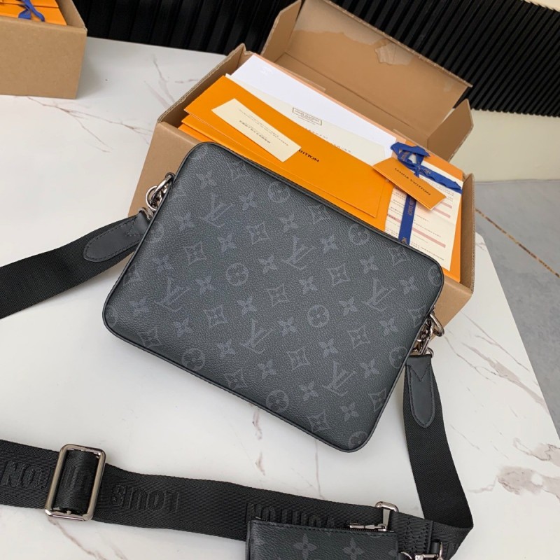 L0*is V*t0n  TRIO Full Leather Messenger Bag