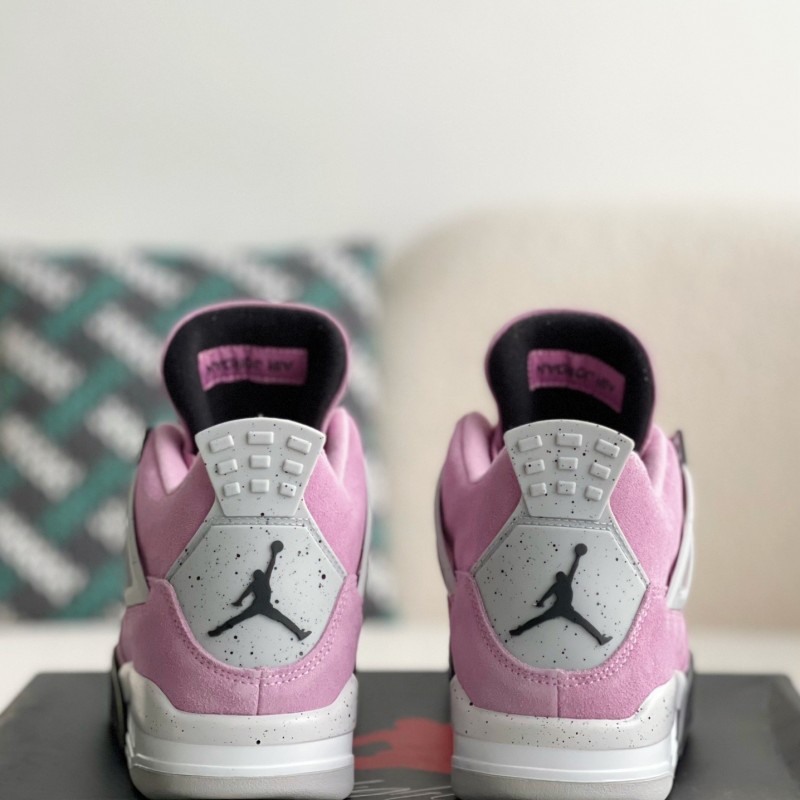 Jordan Air Jordan 4 retro kaws suede lightweight wear-resistant non-slip mid-top