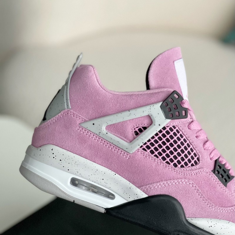 Jordan Air Jordan 4 retro kaws suede lightweight wear-resistant non-slip mid-top