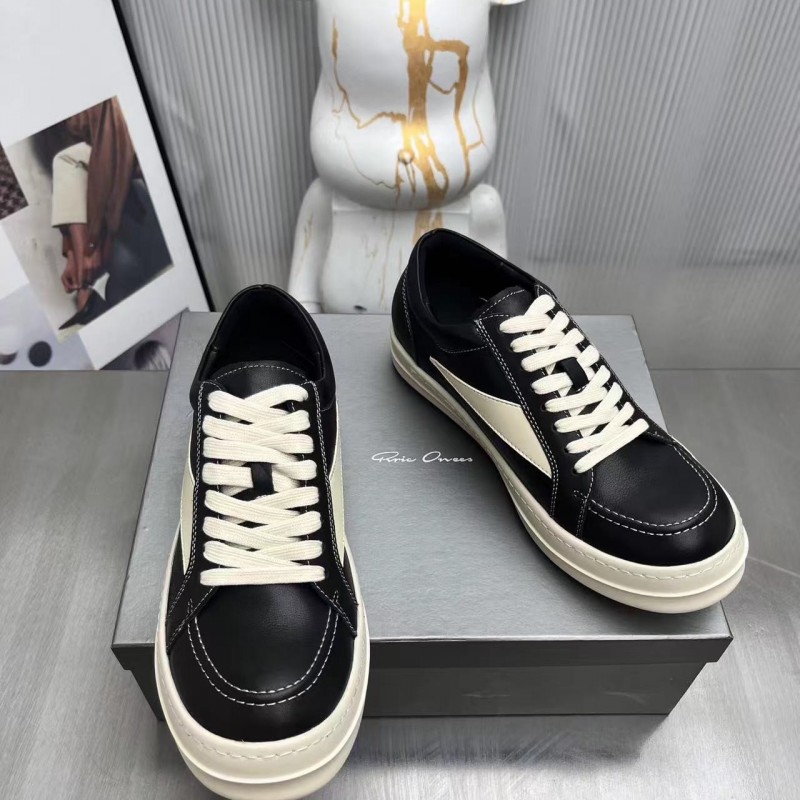 RICK OWENS DRKSHDW calfskin vintage low-top non-slip