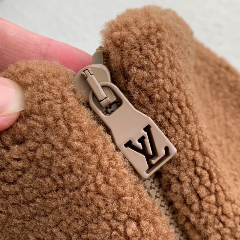 L0*is V*t0n Jacquard vertical collar zipper fleece jacket