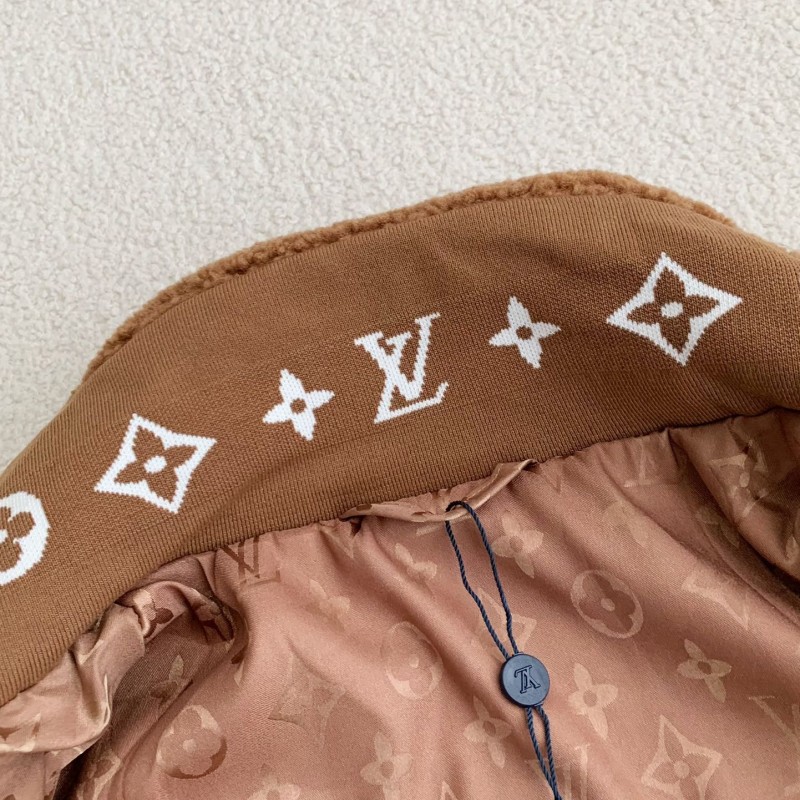 L0*is V*t0n Jacquard vertical collar zipper fleece jacket