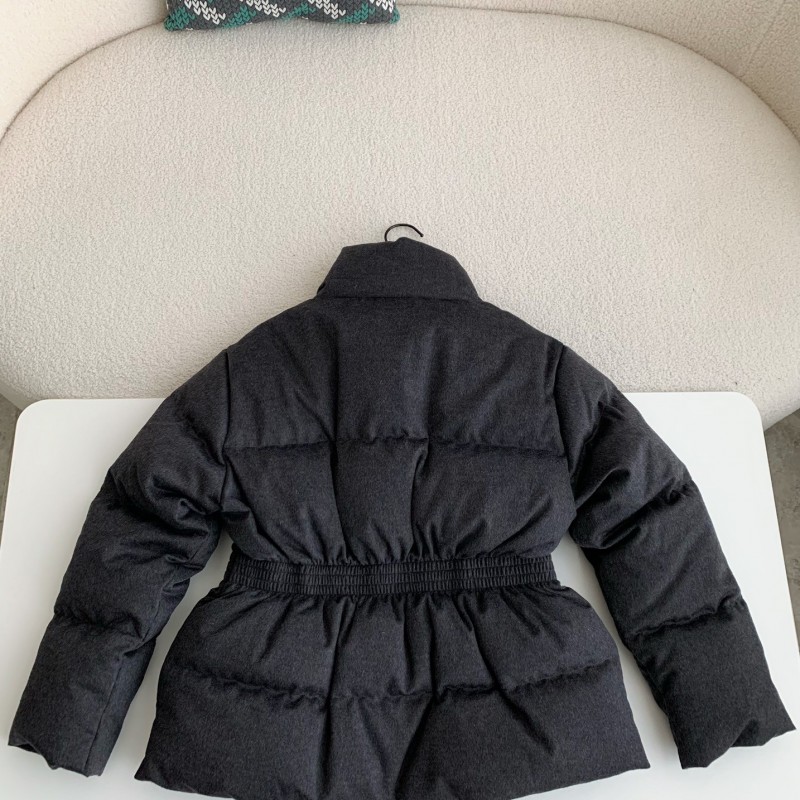 Pra*a logo stand collar down jacket