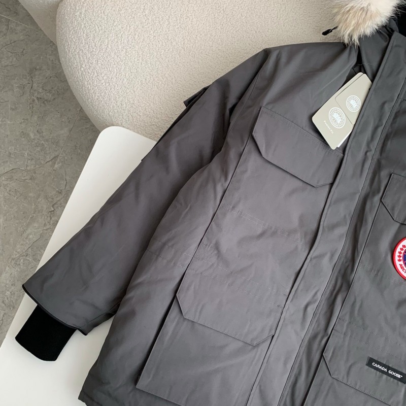 Can*a Go*e Classic expedition pure color winter hardhat Parker coat down jacket