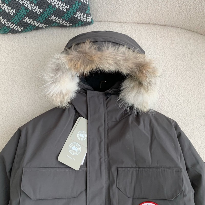 Can*a Go*e Classic expedition pure color winter hardhat Parker coat down jacket