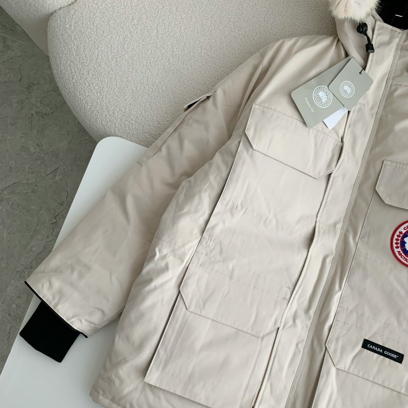 Can*a Go*e Classic expedition pure color winter hardhat Parker coat down jacket