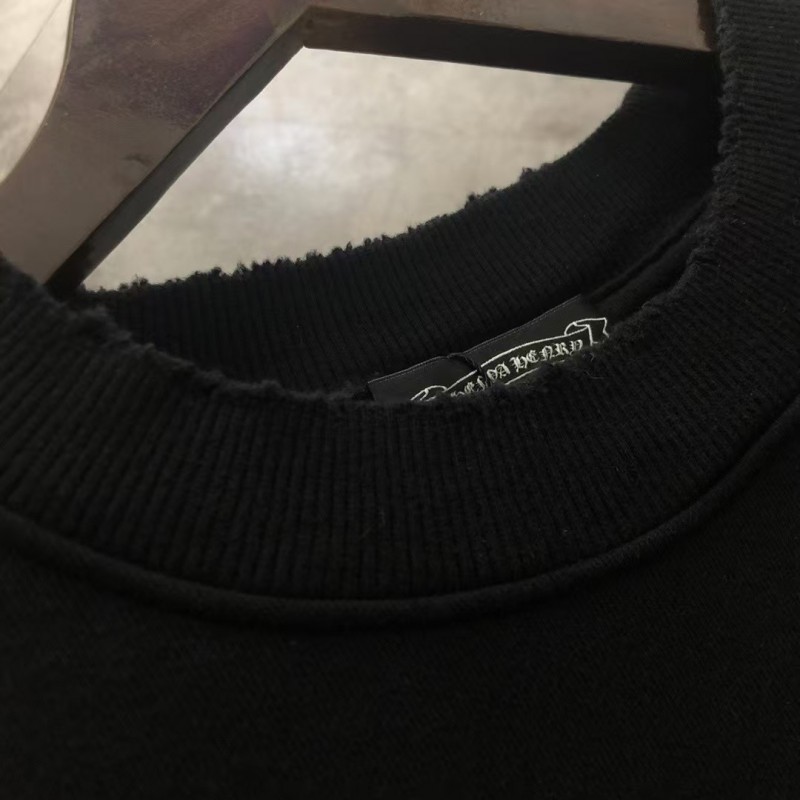 Ch**me He**ts 24ss patch embroidered round neck sweatshirt