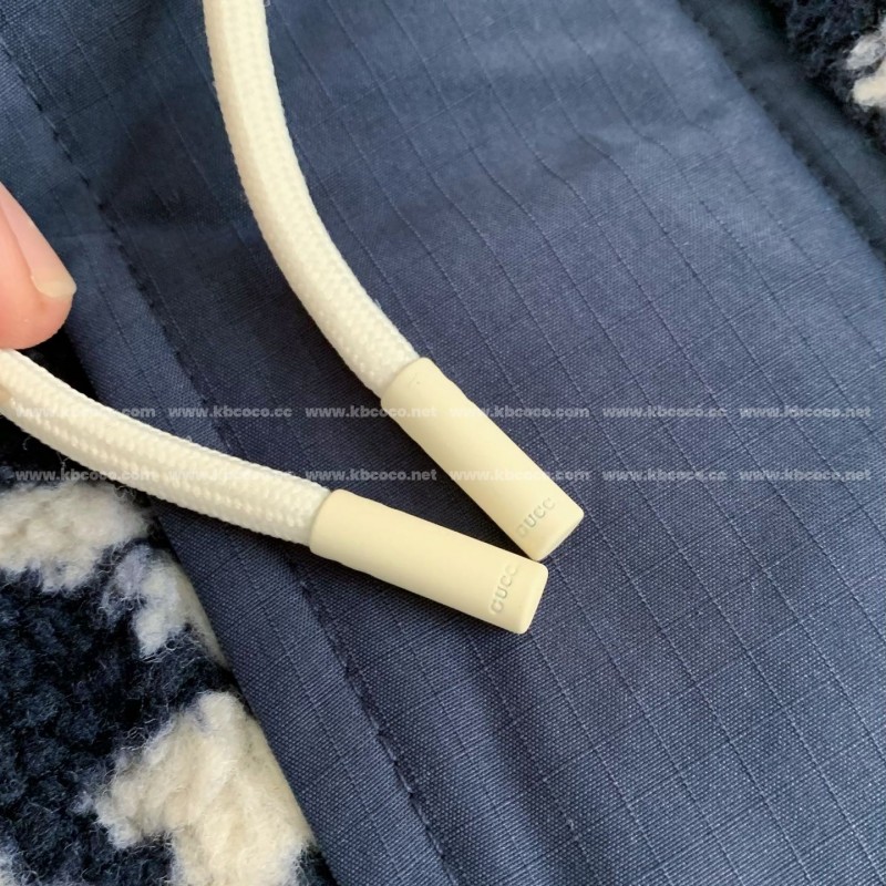 G*u*i Jacquard Lambswool Hooded Jacket