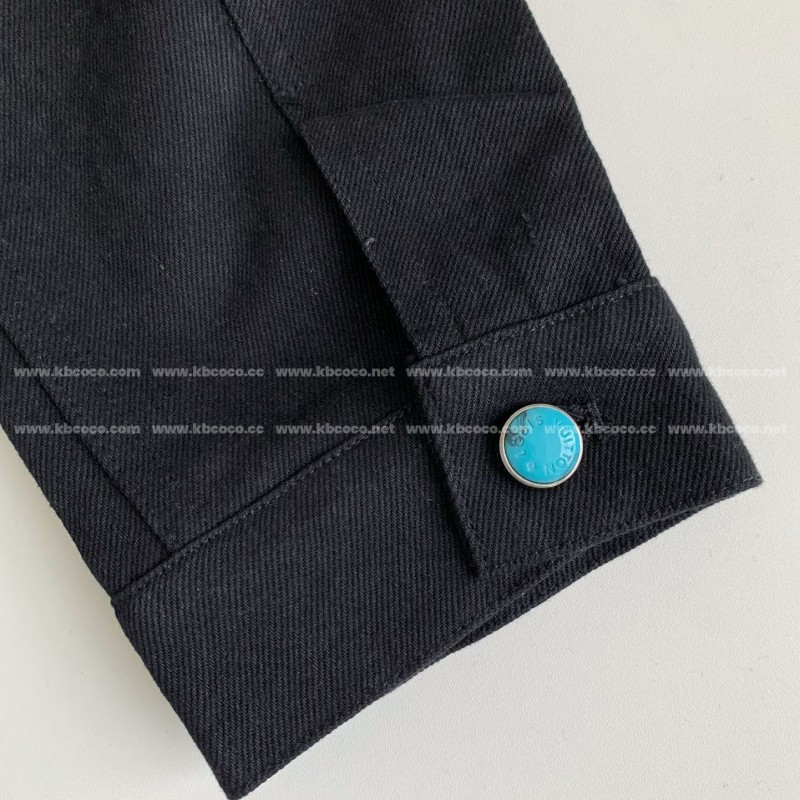 LV turquoise rivet denim jacket