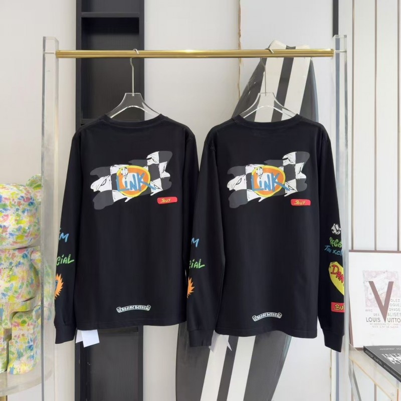 Ch**me He**ts Graffiti Series Long Sleeve T-shirt