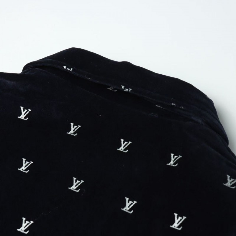 L0*is V*t0n printed velvet jacket