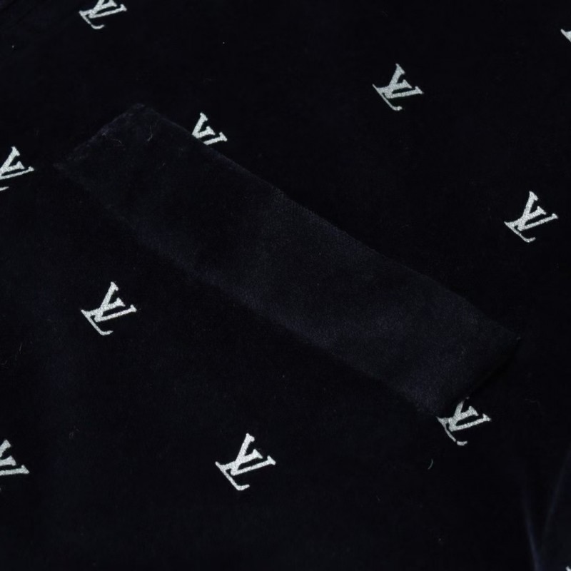 L0*is V*t0n printed velvet jacket