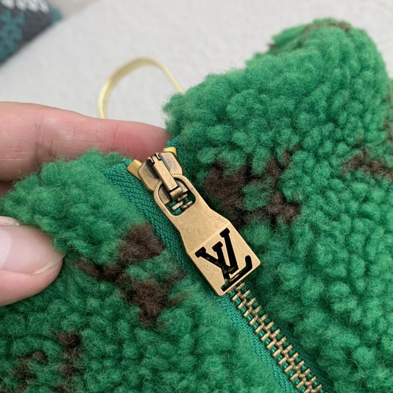 L0*is V*t0n Jacquard vertical collar zipper fleece jacket