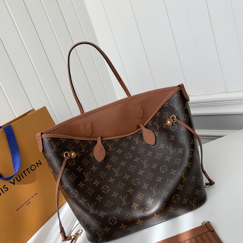 L0*is V*t0n Counter Seasonal New NEVERFULL INSIDE OUT Medium Shopping Bag M12061 Size：28*14*31cm