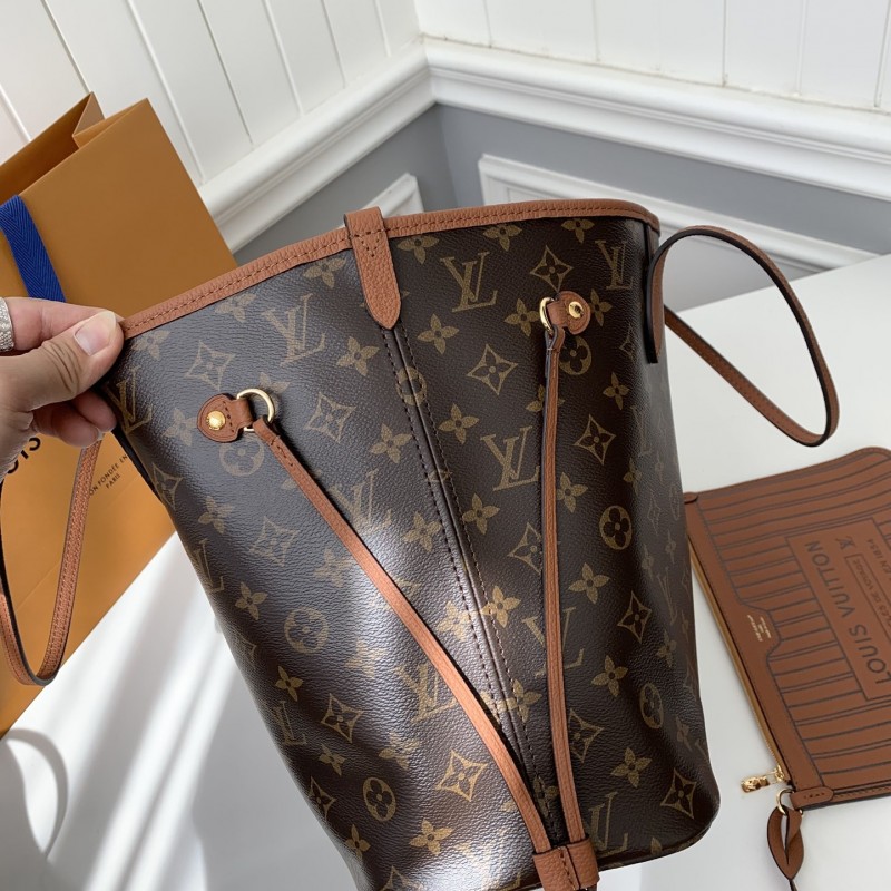 L0*is V*t0n Counter Seasonal New NEVERFULL INSIDE OUT Medium Shopping Bag M12061 Size：28*14*31cm