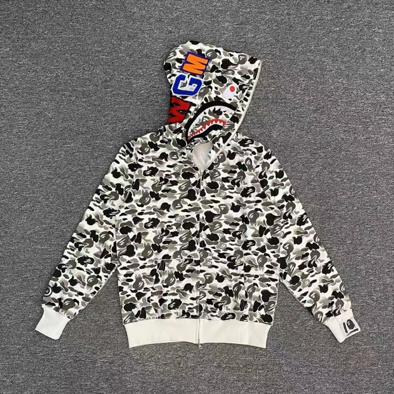 bape ink camouflage shark sweatshirt