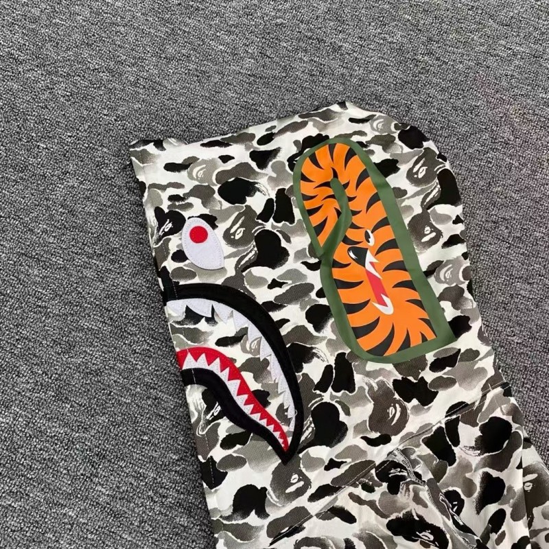 bape ink camouflage shark sweatshirt