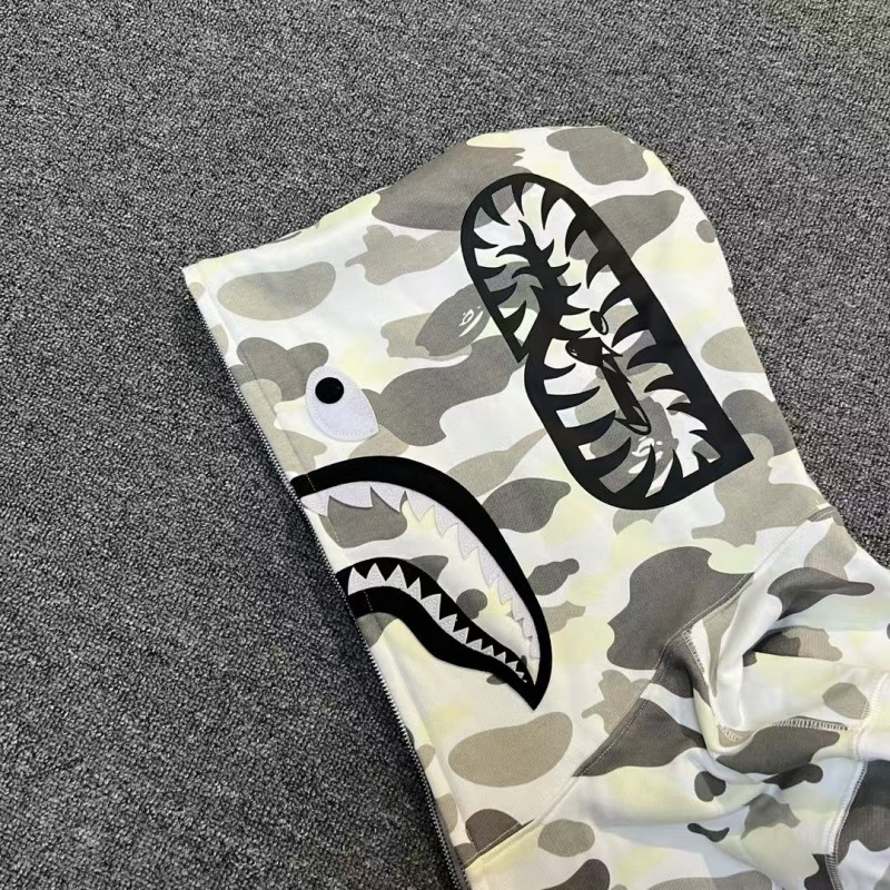 bape shark yin and yang luminous camouflage shark sweatshirt