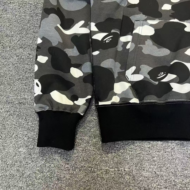 bape shark yin and yang luminous camouflage shark sweatshirt