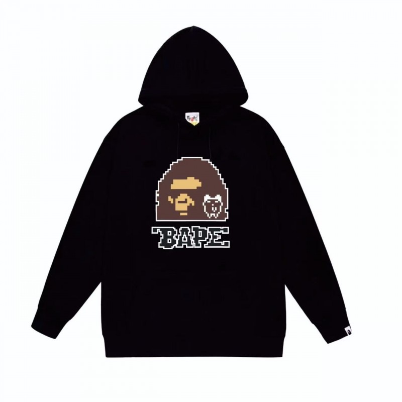 Bape×Tamagotchi joint model fw23 digital ape head print hoodie