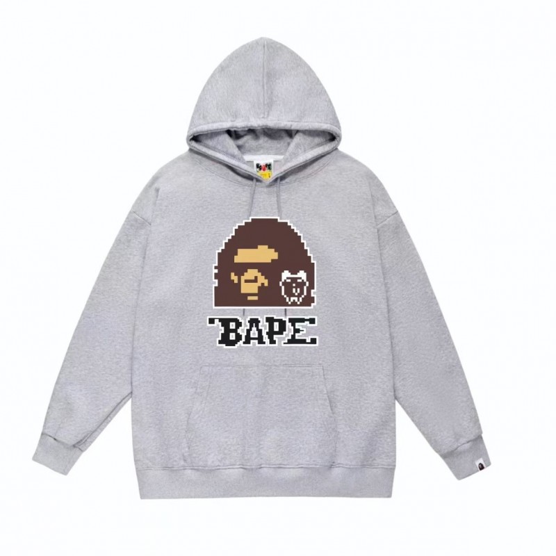 Bape×Tamagotchi joint model fw23 digital ape head print hoodie