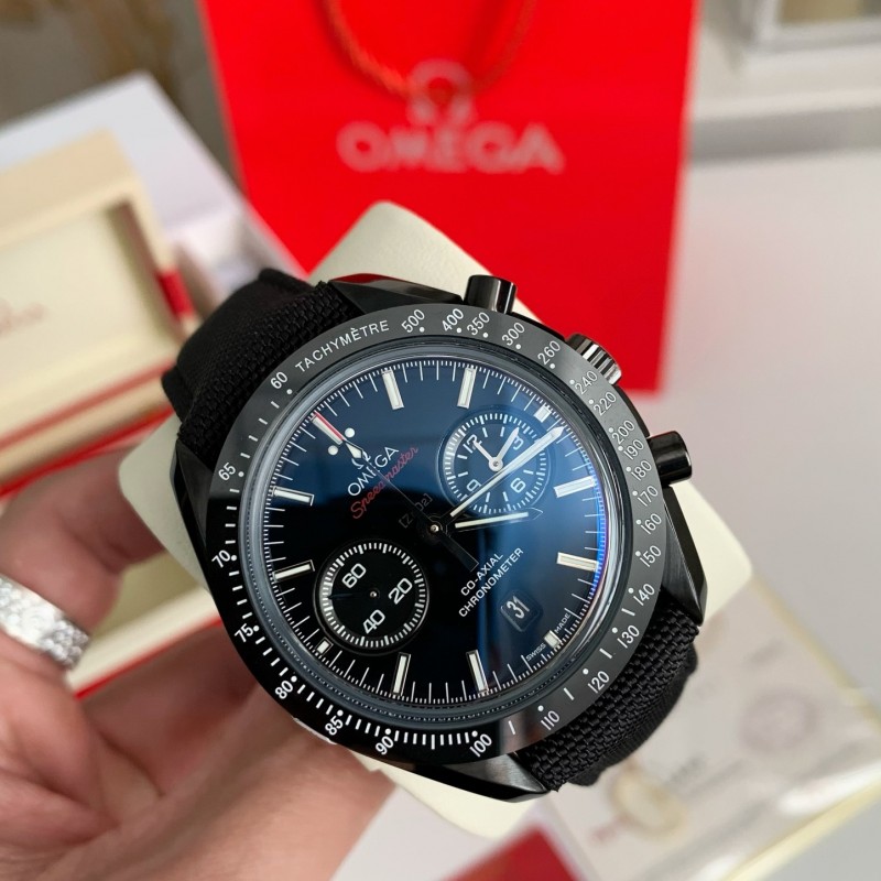 Om**a Speedmaster Series Dark Side of the Moon,50m waterproof watch, 44.25mm